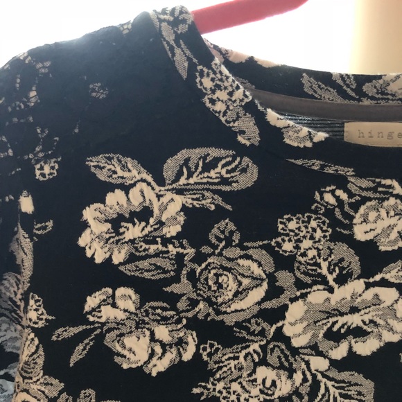 Nordstrom Textured Sweater w/ Lace - Picture 2 of 4